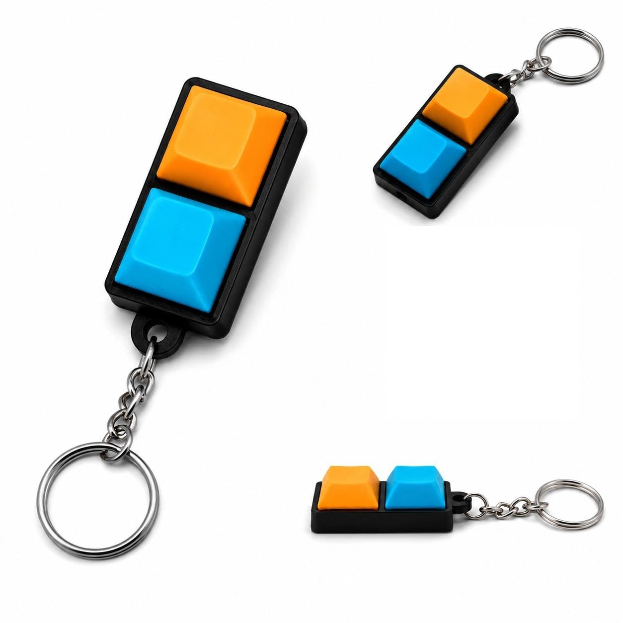 Mechanical Keychain Fidget Toy with Gateron Blue Switches