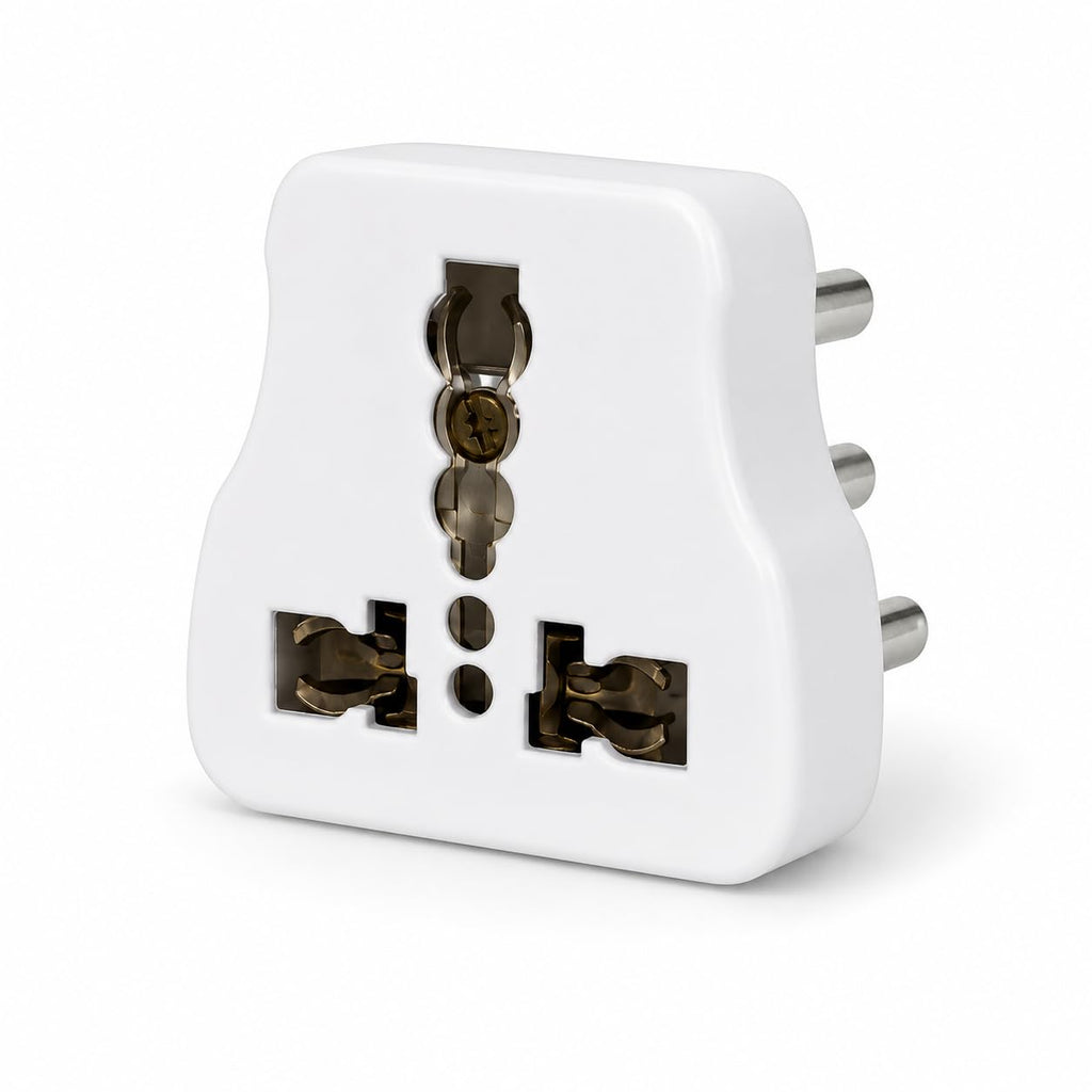 Universal 3 Pin Conversion Plug, 6 Amp to 16 Amp, Pack of 2