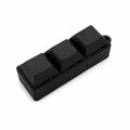 Fidget Toy Mechanical Keychain with Clicky Blue Switches Black