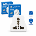 Universal 3 Pin Conversion Plug, 6 Amp to 16 Amp, Pack of 2