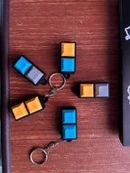 Mechanical Keychain Fidget Toy with Gateron Blue Switches