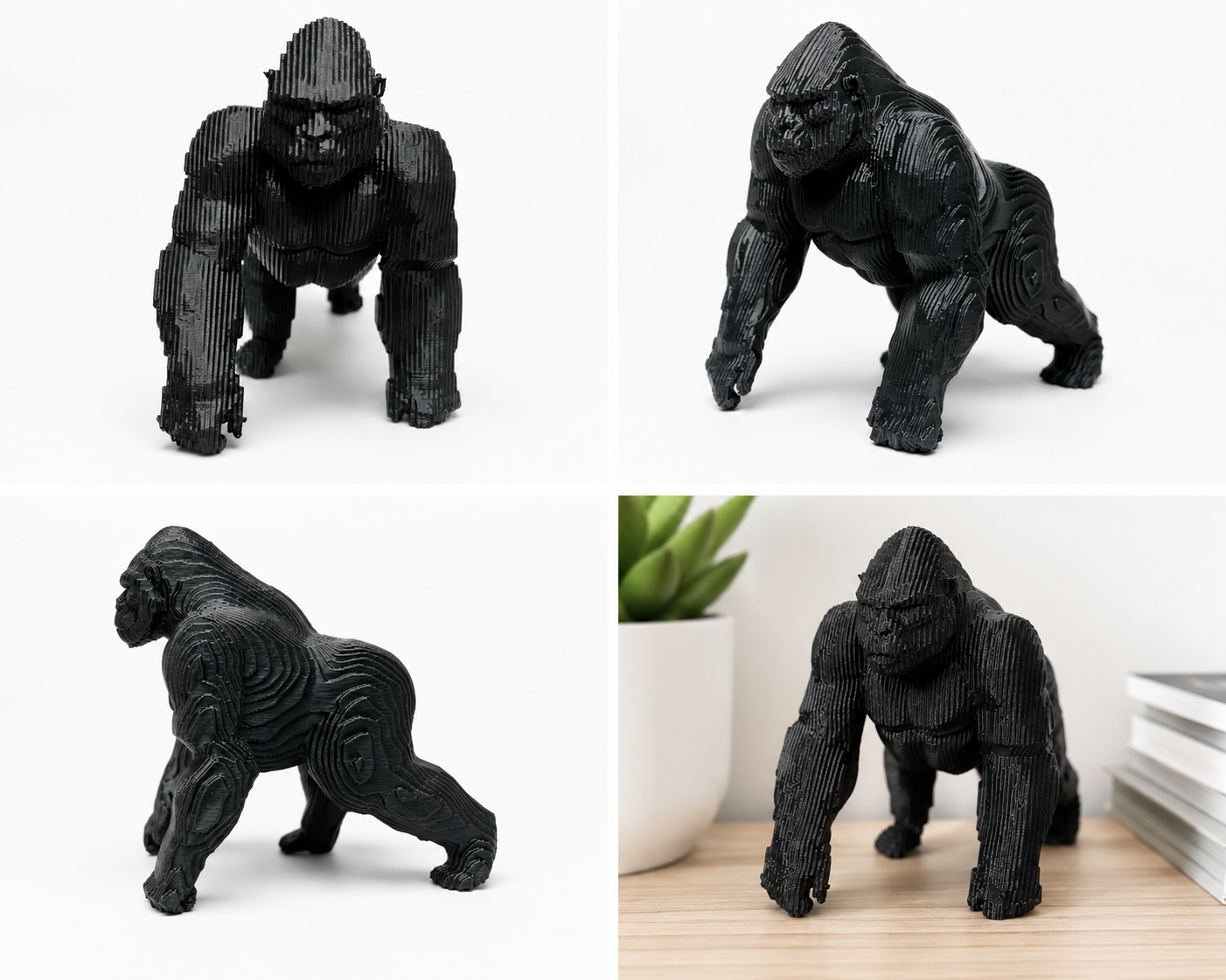 Gorilla 3d printed figurine