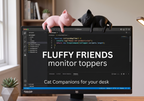 Sleeping Cat Monitor Topper – 3D Printed