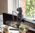 Dinosaur Monitor Buddy – Fishing Desk Companion