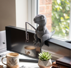 Dinosaur Monitor Buddy – Fishing Desk Companion
