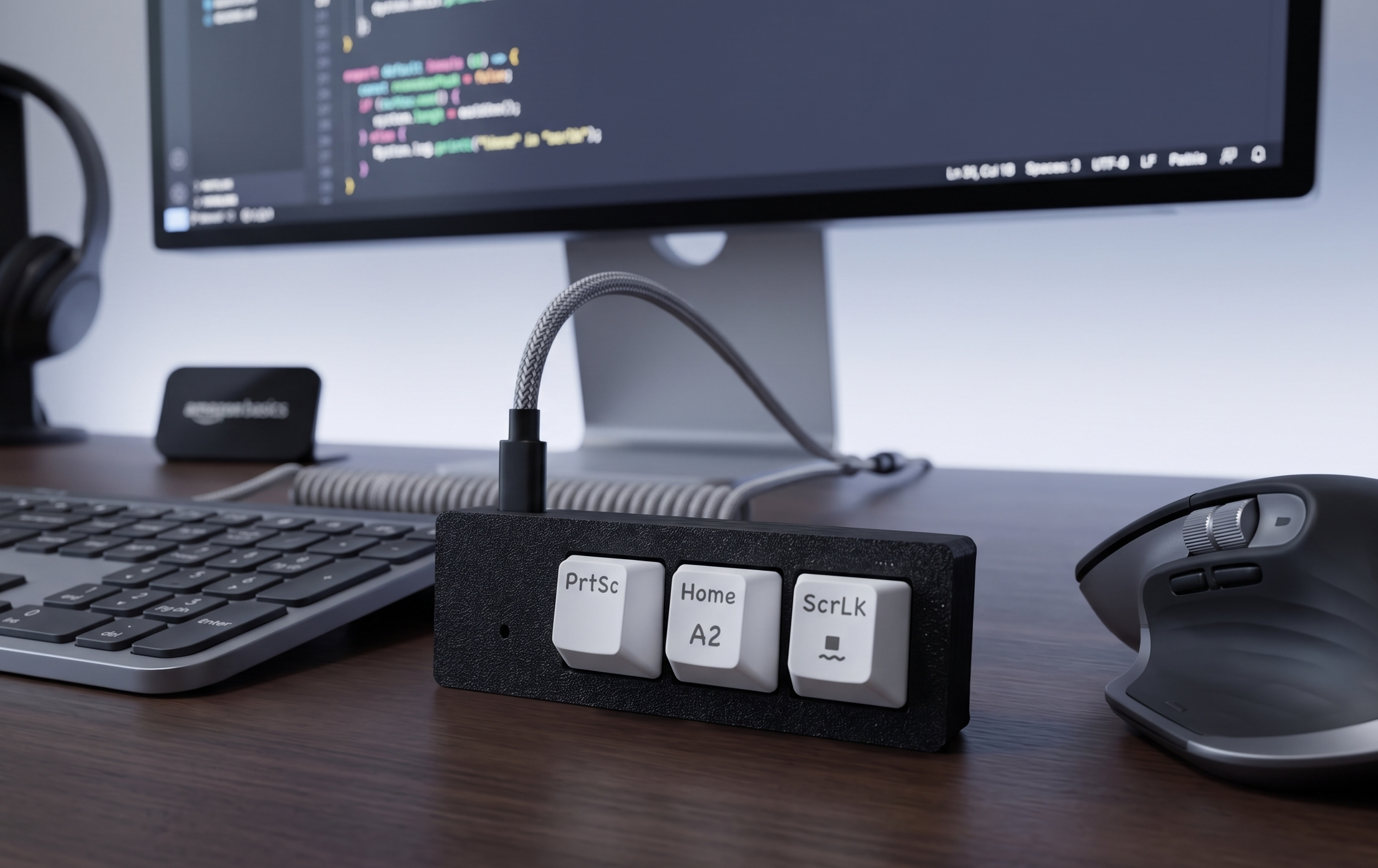Poco Pad - 1x3 Macro Keyboard - Flat