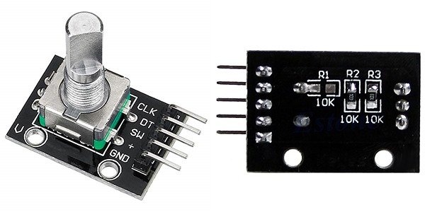 Rotary Encoder Module (6mm Shaft) with Push Switch & 10K Pull-up Resistors
