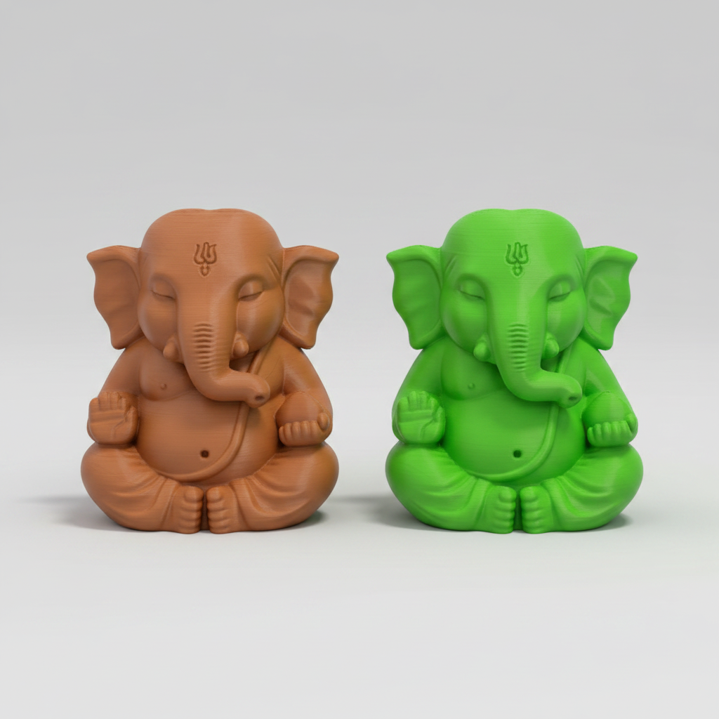 3D-printed Ganesh statue
